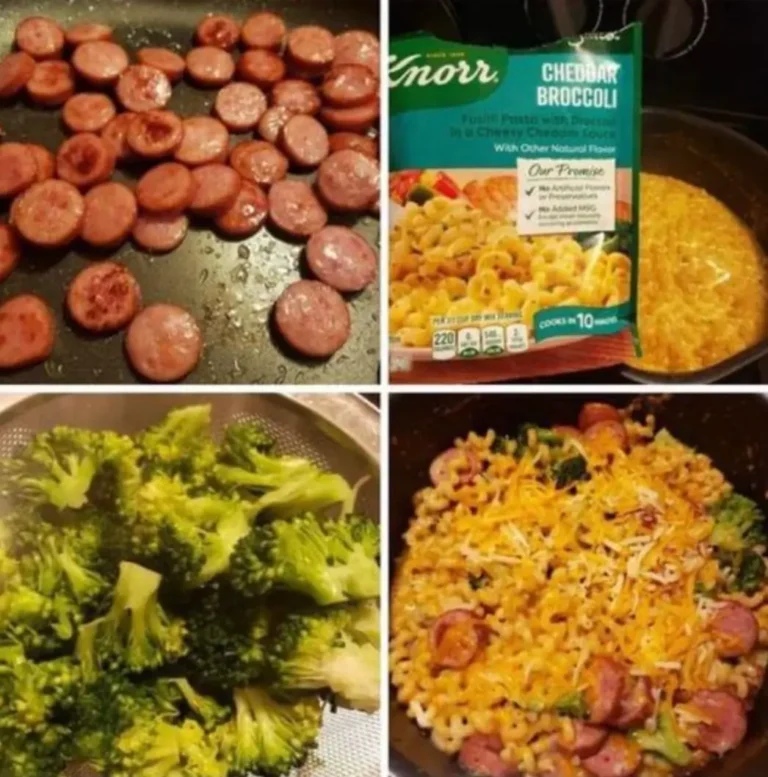 Smoked Sausage and Broccoli Mac & Cheese Bake copy